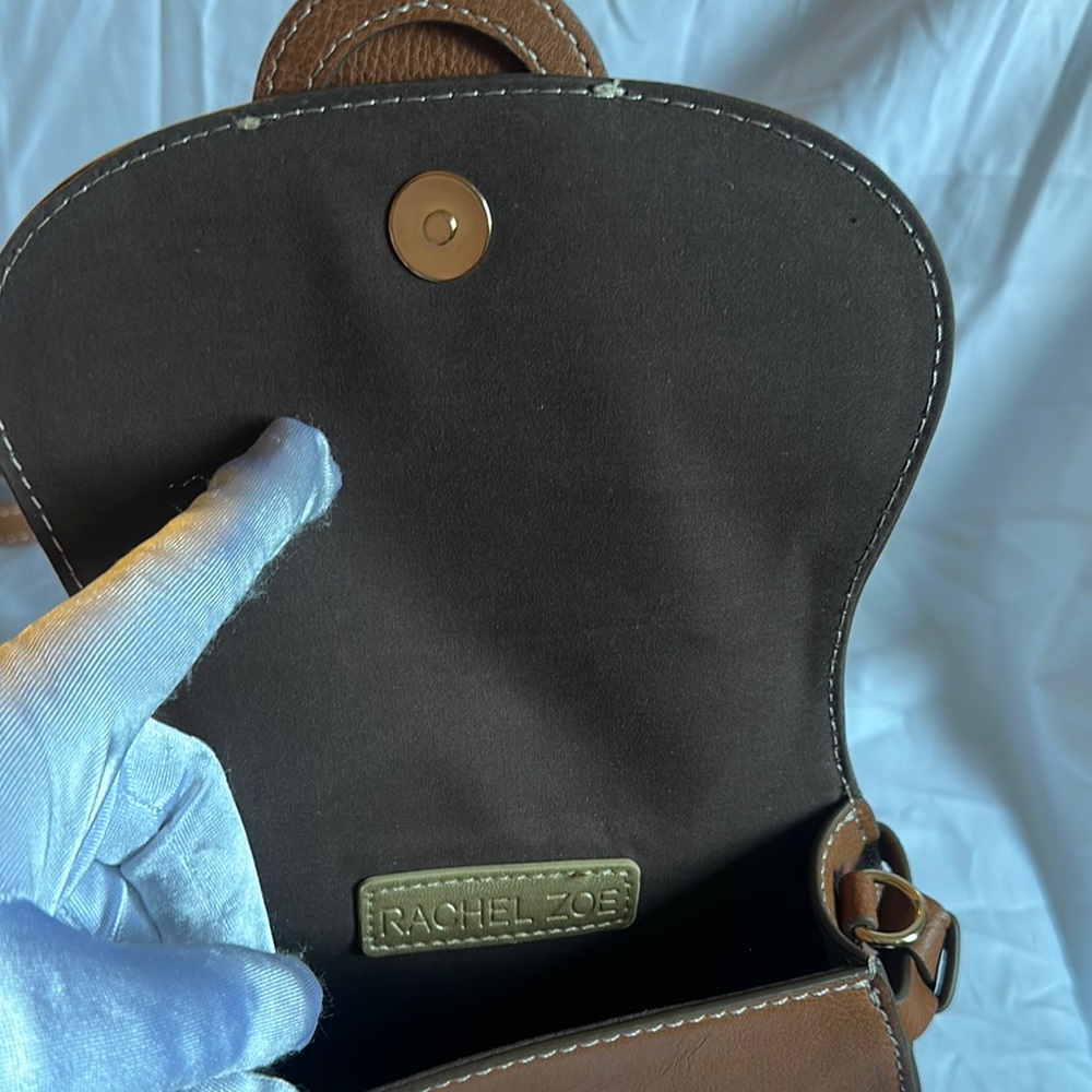 Rachel Zoe Brown 3 Way Crossbody Bag, Waist bag and Cluth bag. Very unique bag - Picture 8 of 14